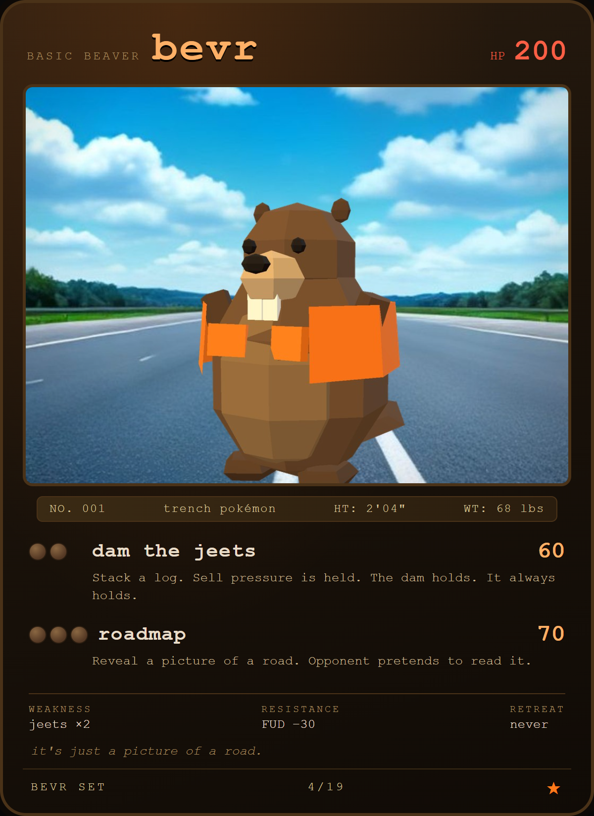 bevr card — the highway